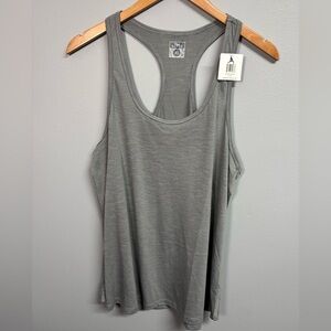 Elegant Gray Racerback Tank Top